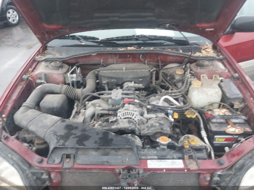 2002 Subaru Outback VIN: 4S3BH665227628322 Lot: 43831437