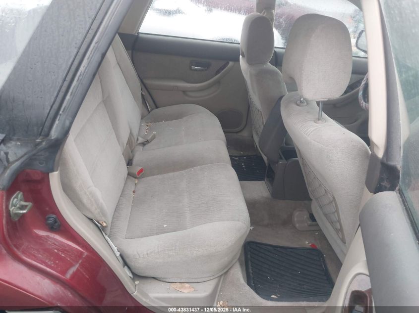 2002 Subaru Outback VIN: 4S3BH665227628322 Lot: 43831437