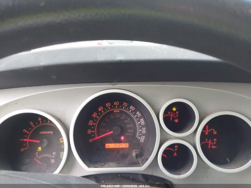 2008 Toyota Tundra Sr5 5.7L V8 VIN: 5TFRV54138X054193 Lot: 43831486