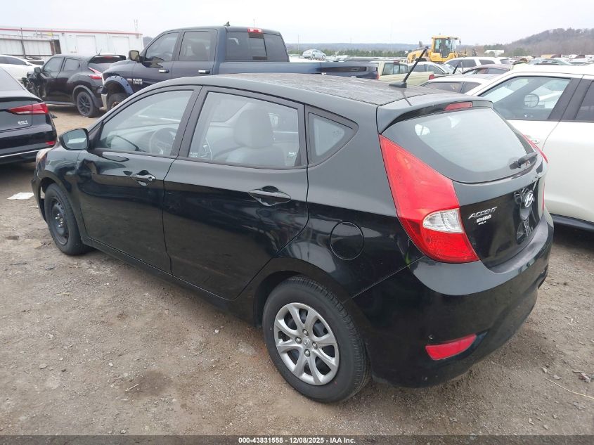 2012 Hyundai Accent Gs VIN: KMHCT5AE2CU042271 Lot: 43831558