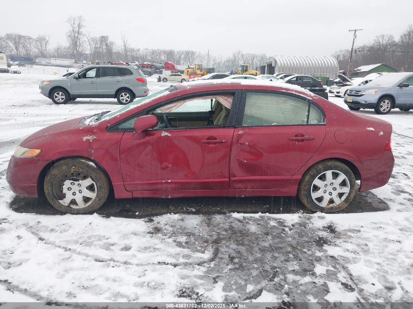 2008 Honda Civic Lx VIN: 2HGFA16528H523237 Lot: 43831702