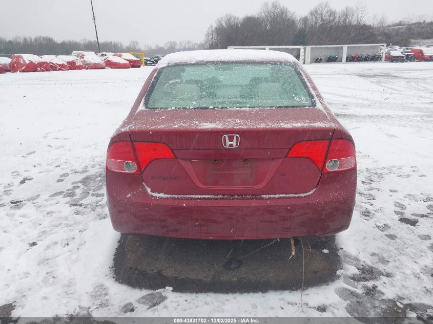 2008 Honda Civic Lx VIN: 2HGFA16528H523237 Lot: 43831702