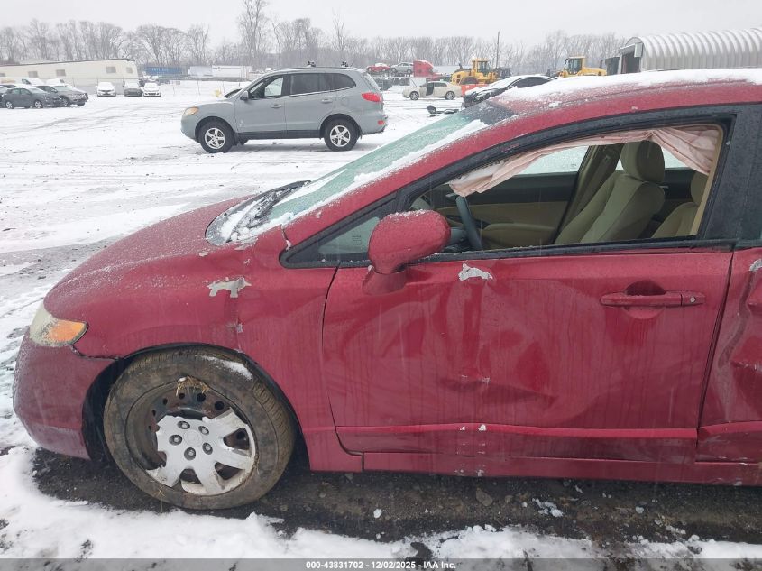 2008 Honda Civic Lx VIN: 2HGFA16528H523237 Lot: 43831702