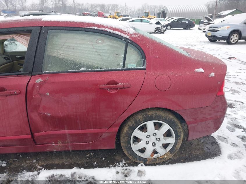 2008 Honda Civic Lx VIN: 2HGFA16528H523237 Lot: 43831702