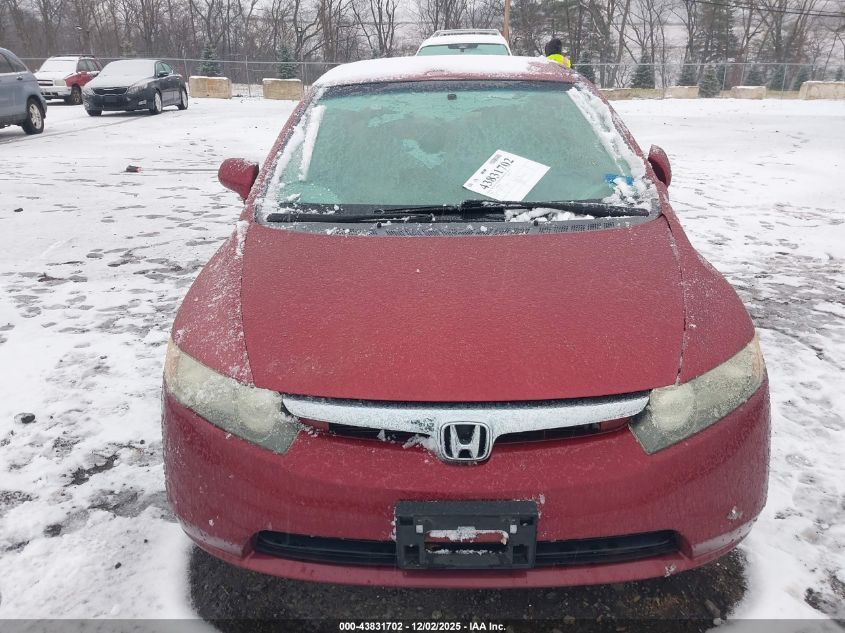 2008 Honda Civic Lx VIN: 2HGFA16528H523237 Lot: 43831702