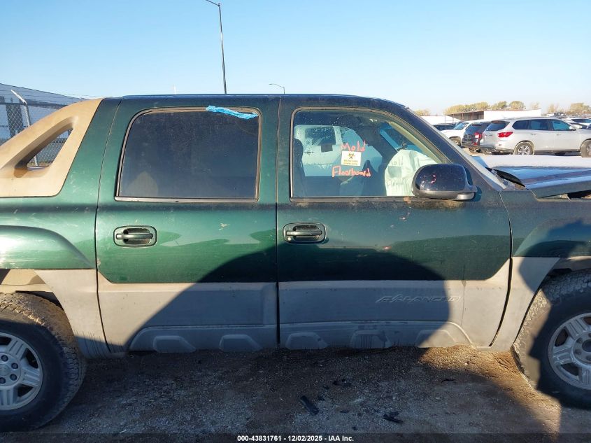 2002 Chevrolet Avalanche 1500 VIN: 3GNEC13T42G219932 Lot: 43831761
