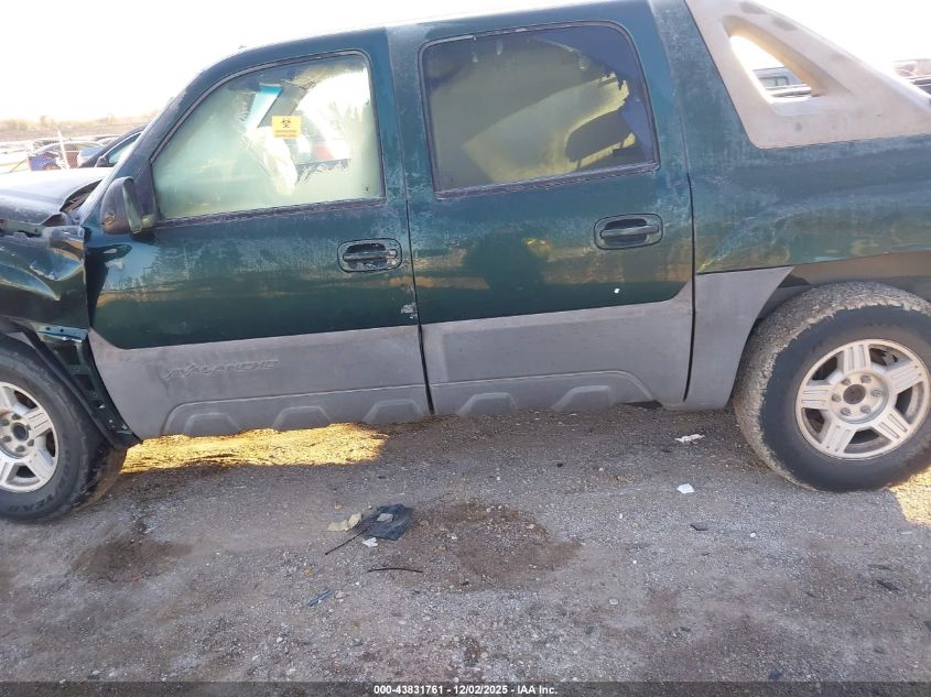 2002 Chevrolet Avalanche 1500 VIN: 3GNEC13T42G219932 Lot: 43831761