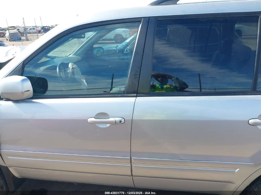 2008 Honda Pilot Ex-L VIN: 5FNYF28758B027755 Lot: 43831770