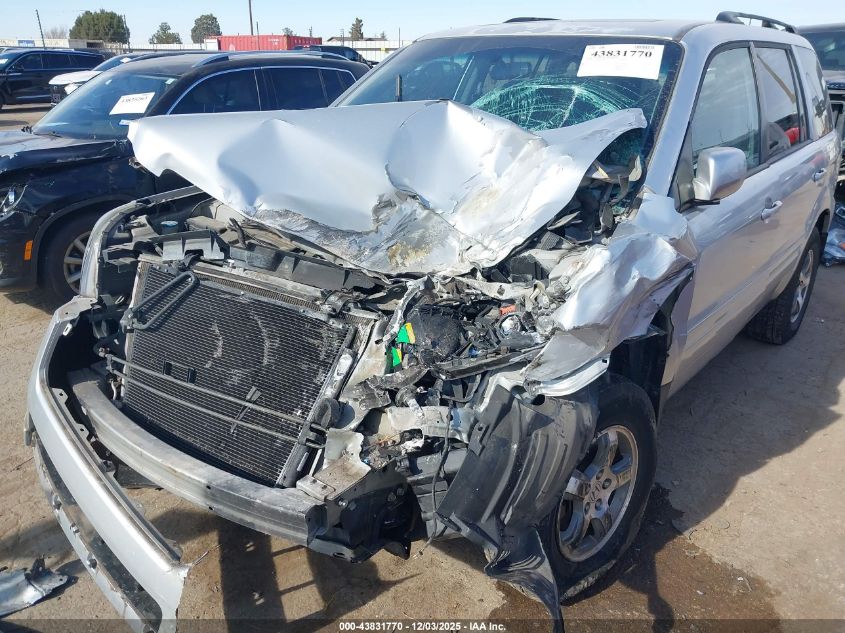 2008 Honda Pilot Ex-L VIN: 5FNYF28758B027755 Lot: 43831770