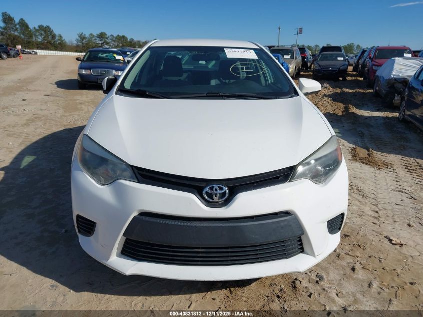 2016 Toyota Corolla L VIN: 2T1BURHE6GC735115 Lot: 43831813