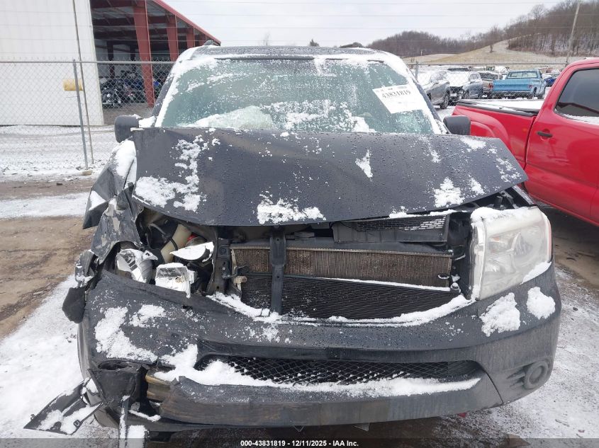 2014 Honda Pilot Lx VIN: 5FNYF4H23EB054660 Lot: 43831819