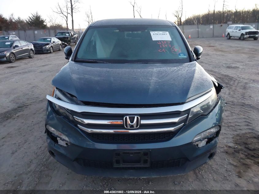 2018 Honda Pilot Ex VIN: 5FNYF6H37JB024785 Lot: 43831883