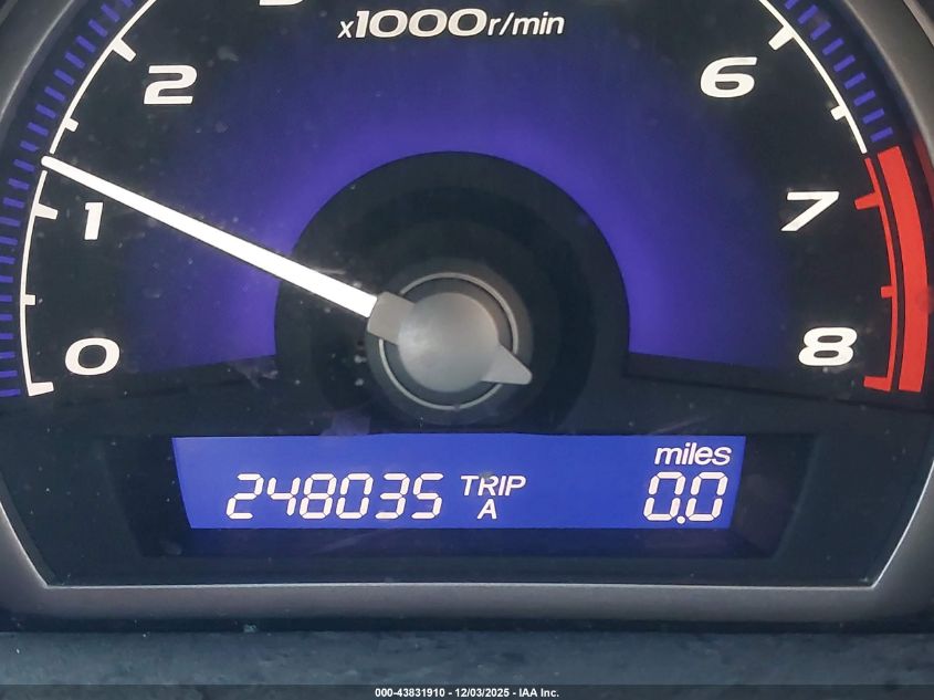 2008 Honda Civic Lx VIN: 1HGFA15578L063674 Lot: 43831910