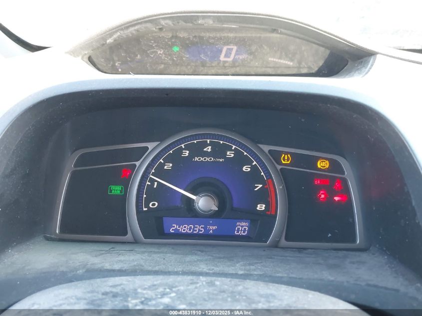 2008 Honda Civic Lx VIN: 1HGFA15578L063674 Lot: 43831910