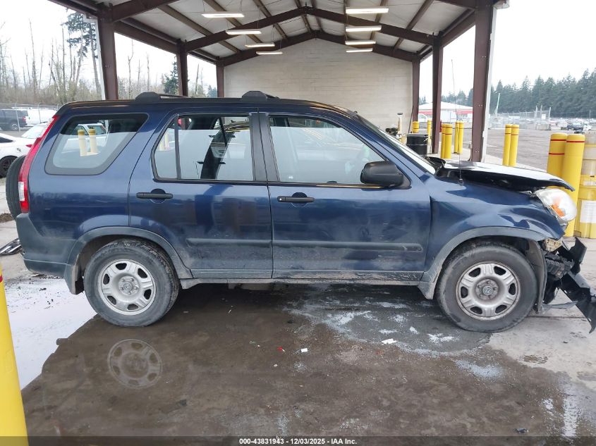 2006 Honda Cr-V Lx VIN: JHLRD78536C057596 Lot: 43831943