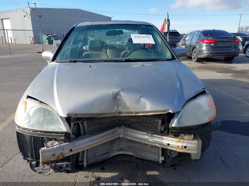 2001 Honda Civic Ex VIN: 1HGES26781L048346 Lot: 43831951