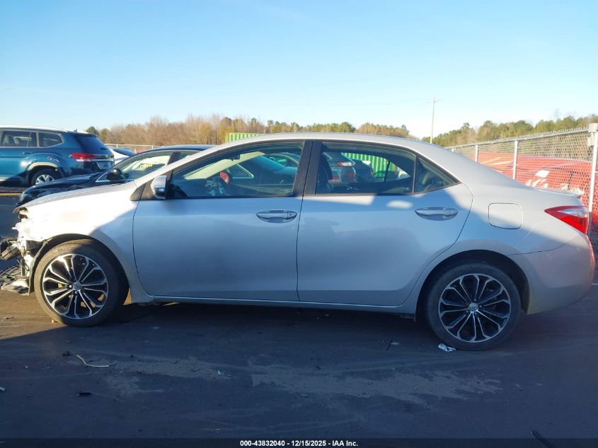 2016 Toyota Corolla S Plus VIN: 2T1BURHE5GC560114 Lot: 43832040