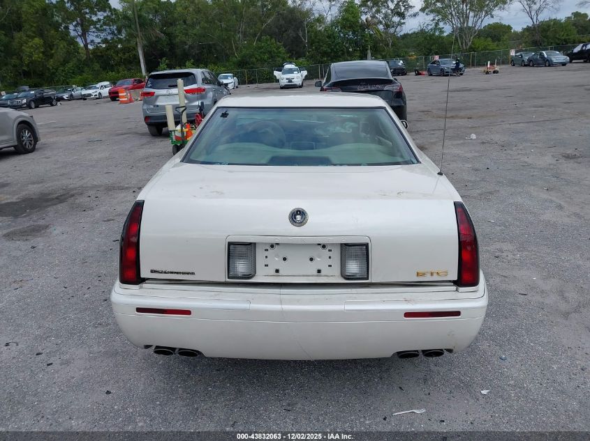 2000 Cadillac Eldorado Etc VIN: 1G6ET129XYB700349 Lot: 43832063