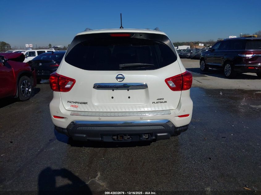2017 Nissan Pathfinder Platinum VIN: 5N1DR2MM6HC643961 Lot: 43832076