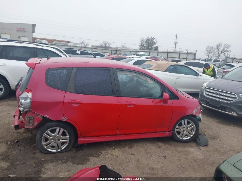 2008 Honda Fit Sport VIN: JHMGD38638S064867 Lot: 43832153