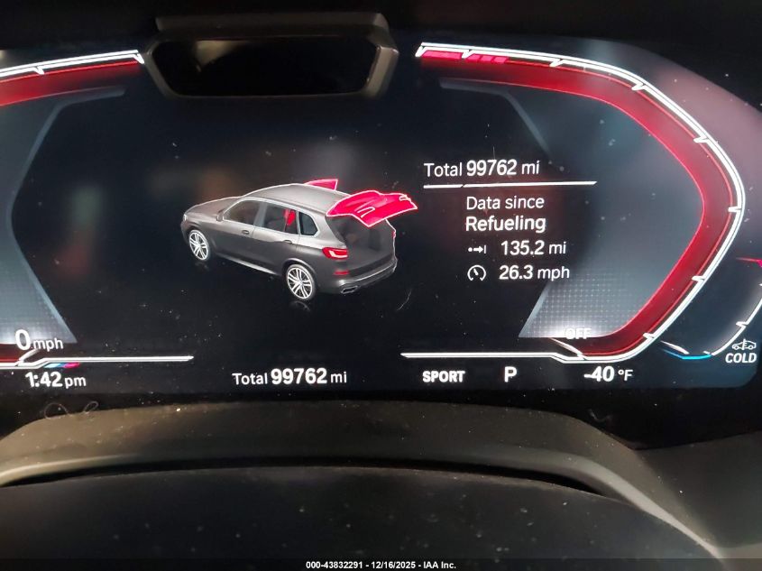 2019 BMW X5 xDrive40I VIN: 5UXCR6C57KLL02303 Lot: 43832291