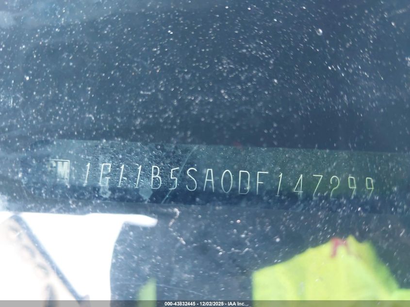 2013 Chevrolet Malibu 1Ls VIN: 1G11B5SA0DF147299 Lot: 43832445