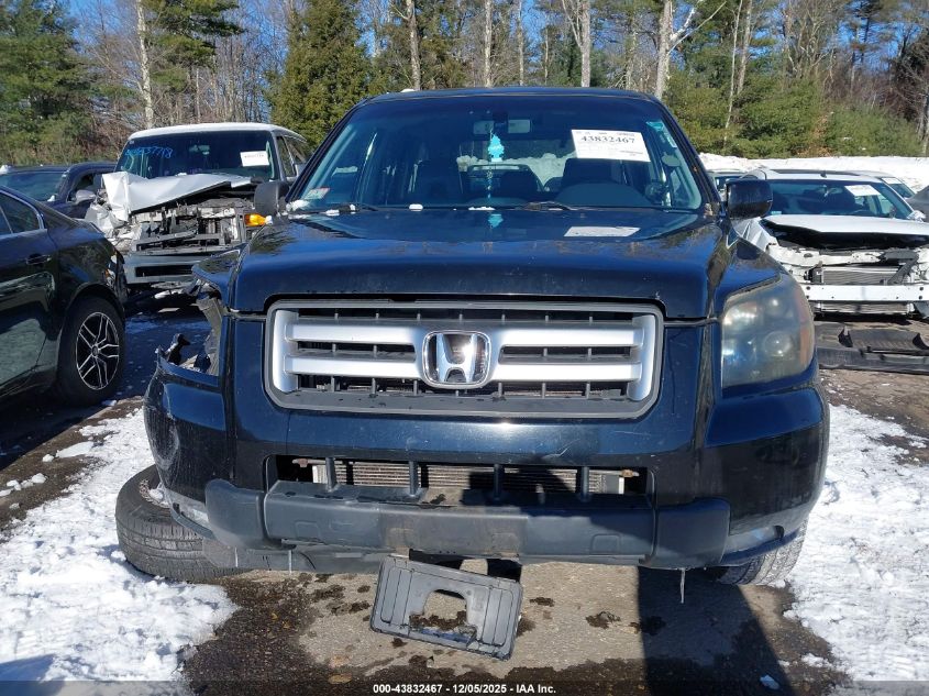 2006 Honda Pilot Ex-L VIN: 2HKYF18606H511817 Lot: 43832467