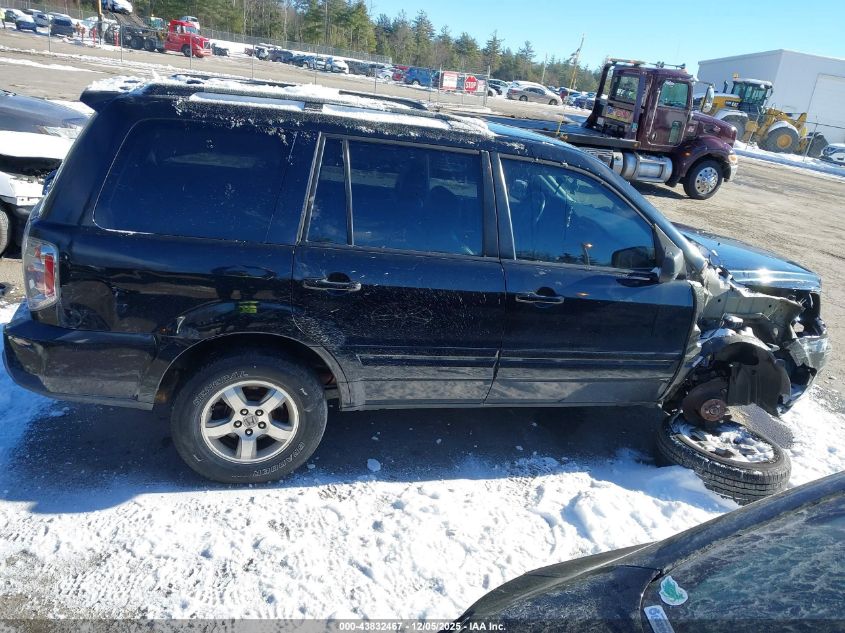 2006 Honda Pilot Ex-L VIN: 2HKYF18606H511817 Lot: 43832467