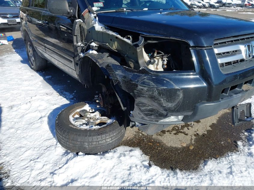 2006 Honda Pilot Ex-L VIN: 2HKYF18606H511817 Lot: 43832467