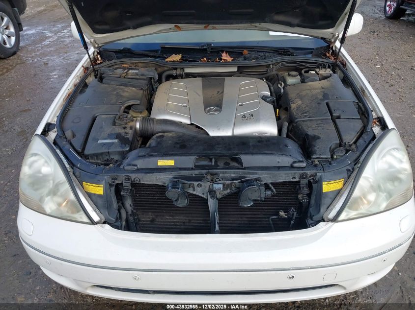2003 Lexus Ls 430 VIN: JTHBN30F330113220 Lot: 43832565