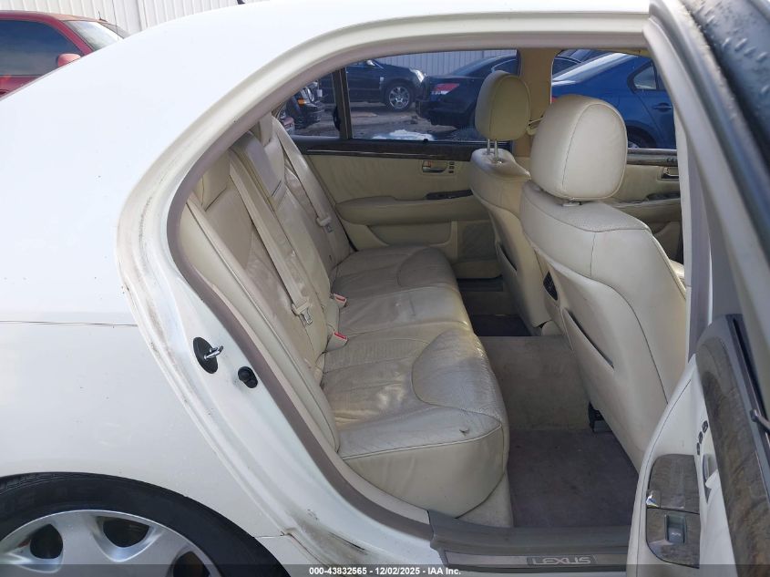 2003 Lexus Ls 430 VIN: JTHBN30F330113220 Lot: 43832565