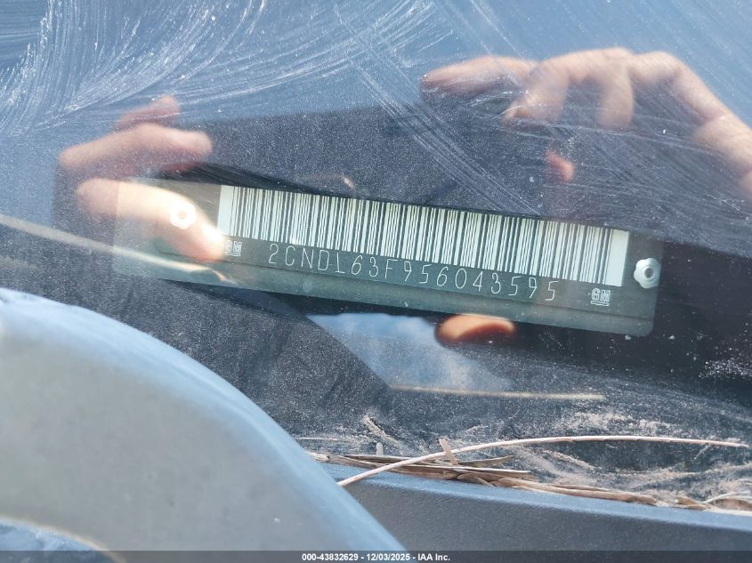 2005 Chevrolet Equinox Lt VIN: 2CNDL63F956043595 Lot: 43832629