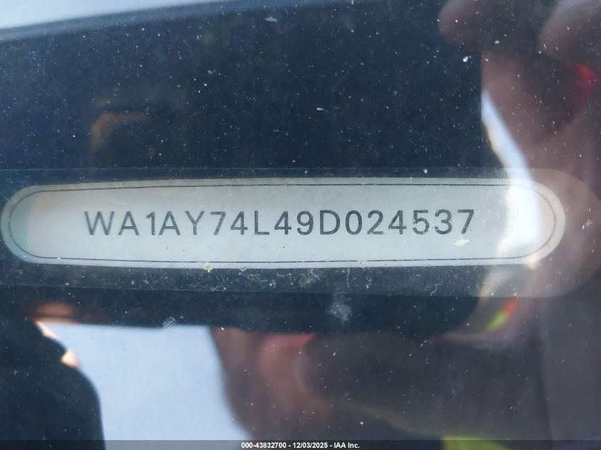 2009 Audi Q7 3.6 5 Passenger/3.6 Premium VIN: WA1AY74L49D024537 Lot: 43832700