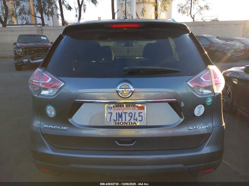 2015 Nissan Rogue Sv VIN: 5N1AT2MV0FC797995 Lot: 43832730