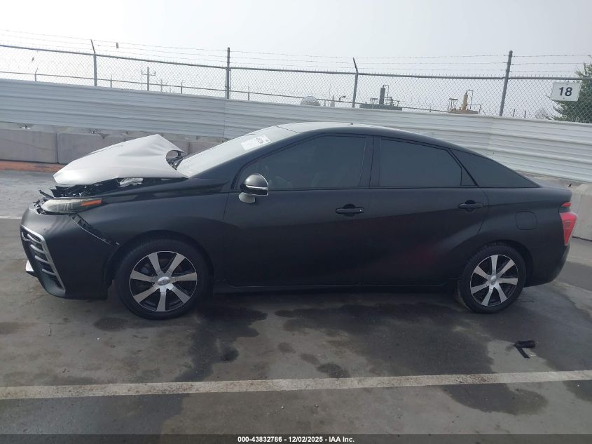 2017 Toyota Mirai VIN: JTDBVRBD8HA001479 Lot: 43832786