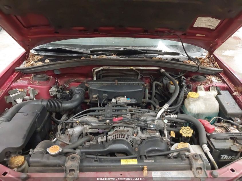 2003 Subaru Forester X VIN: JF1SG63673H731057 Lot: 43832796