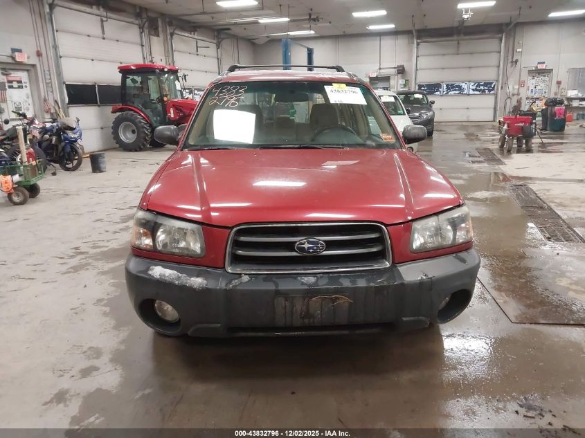 2003 Subaru Forester X VIN: JF1SG63673H731057 Lot: 43832796