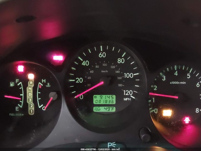 2003 Subaru Forester X VIN: JF1SG63673H731057 Lot: 43832796