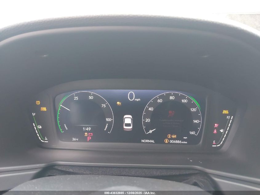 2025 Honda Accord Hybrid Ex-L VIN: 1HGCY2F64SA041730 Lot: 43832885