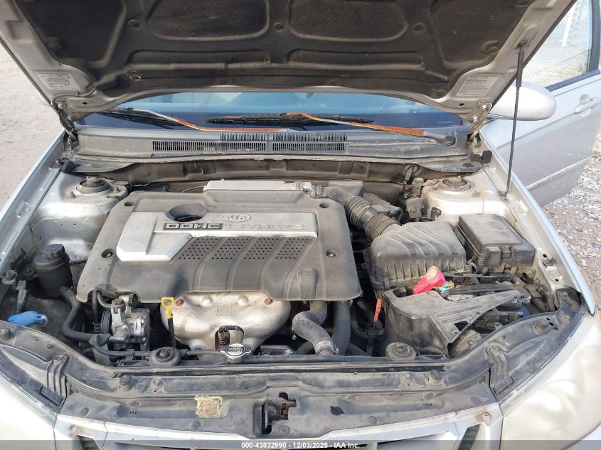 2006 Kia Spectra Ex/Lx/Sx VIN: KNAFE121965271865 Lot: 43832990