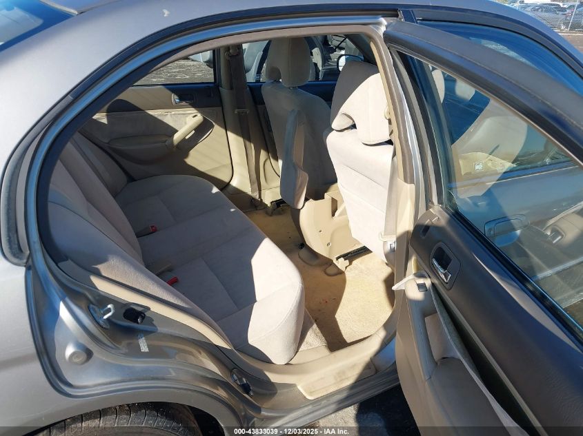 2005 Honda Civic Lx VIN: JHMES165X5S003362 Lot: 43833039