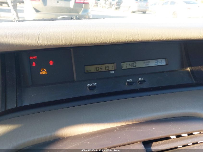 2002 Toyota Avalon Xl VIN: 4T1BF28B92U200116 Lot: 43833046