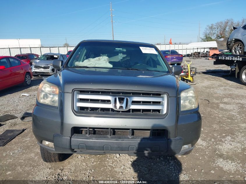 2007 Honda Pilot Ex VIN: 5FNYF184X7B000484 Lot: 43833124