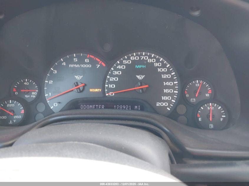 2001 Chevrolet Corvette VIN: 1G1YY32G915117922 Lot: 43833203