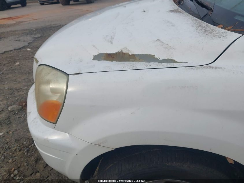 2003 Honda Pilot Ex VIN: 2HKYF18463H580652 Lot: 43833207