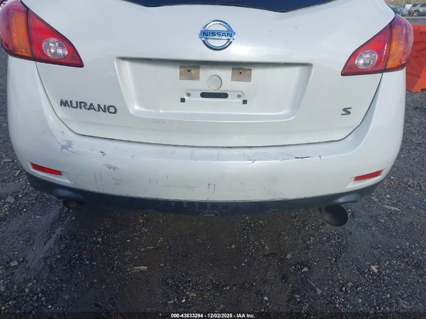 2009 Nissan Murano S VIN: JN8AZ18U99W101074 Lot: 43833294