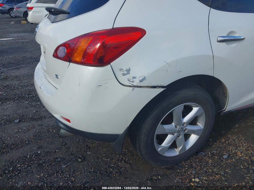 2009 Nissan Murano S VIN: JN8AZ18U99W101074 Lot: 43833294