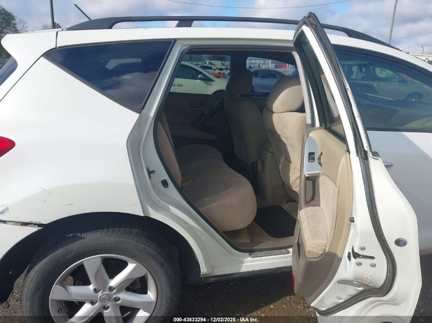 2009 Nissan Murano S VIN: JN8AZ18U99W101074 Lot: 43833294