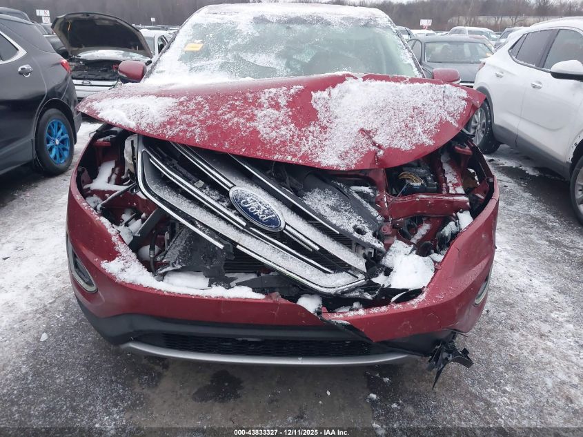 2017 Ford Edge Sel VIN: 2FMPK3J84HBC25011 Lot: 43833327