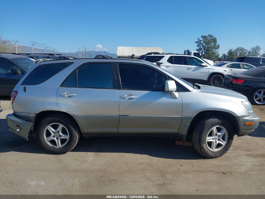1999 Lexus Rx 300 VIN: JT6HF10U1X0059134 Lot: 43833434